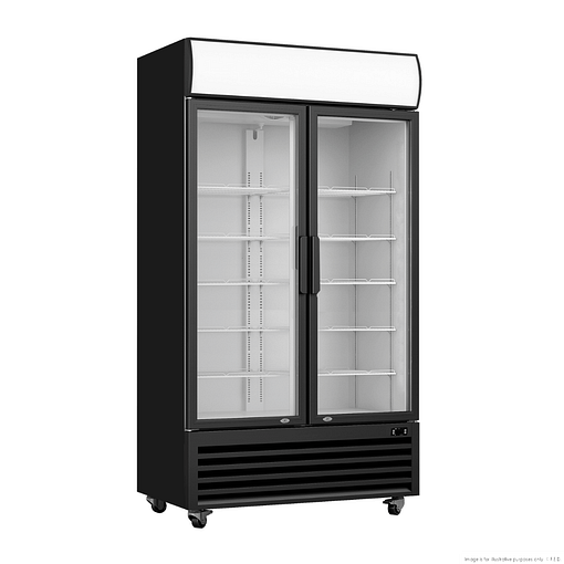 Thermaster Two Glass Door Colourbond Upright Drink Fridge LG-730BP