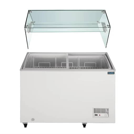 alt="Polar FL992-A G Series Display Chest Freezer – 270L Capacity"