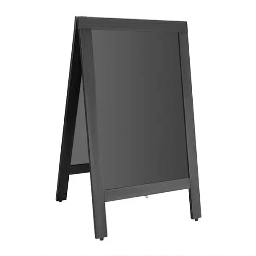 Olympia Pavement Board - Black Wooden Frame 500x850mm for Indoor and Outdoor Use
