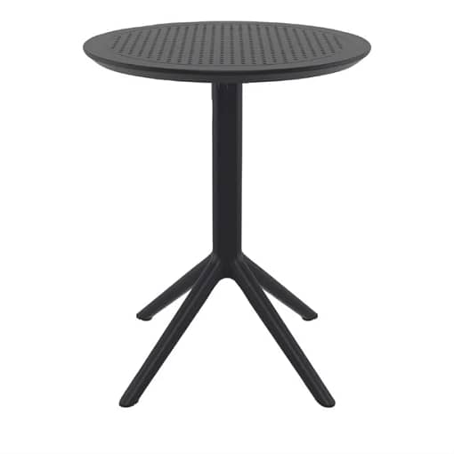 Furnlink Siesta Sky Folding Table 60 Round - Black | Outdoor & Indoor Use