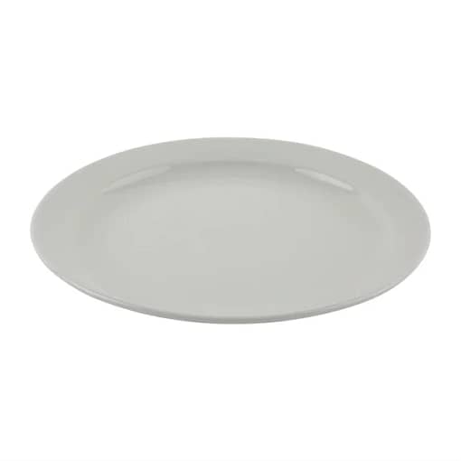 Olympia S753 Athena Narrow Rimmed Plates – 9-inch White Porcelain (36 Pack)
