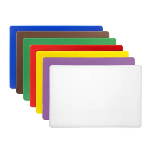 Hygiplas CH048 Colour-Coded Chopping Boards – 7pc Set for Food Safety