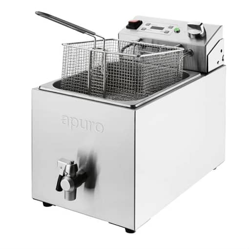 Apuro CU620-A 8L Electric Fryer with Timer – 2.9kW Commercial Deep Fryer