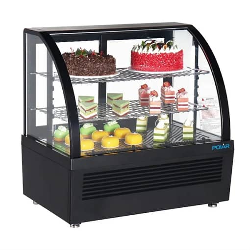 Polar C-Series 100L Countertop Display Fridge - Black Commercial Merchandiser