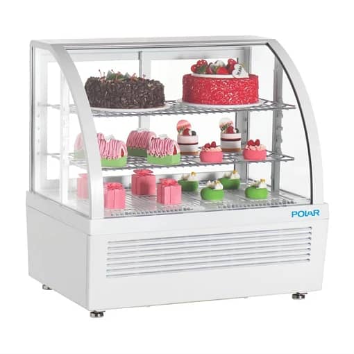 Polar C-Series 100L Countertop Display Fridge - White Commercial Merchandiser