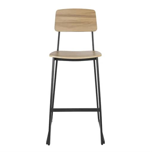 Bolero FU525 Beaufort Wooden High Stools – Set of 2