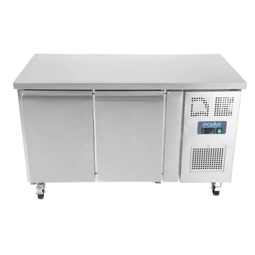 Polar U-Series Double Door Counter Fridge - 282Ltr - Commercial Use