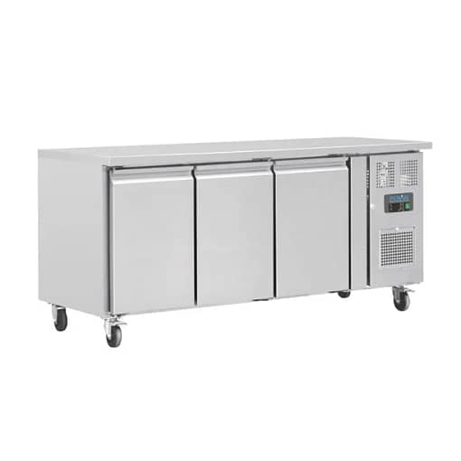 Polar U-Series Three Door Counter Fridge - 553Ltr - GN Compatible Refrigeration