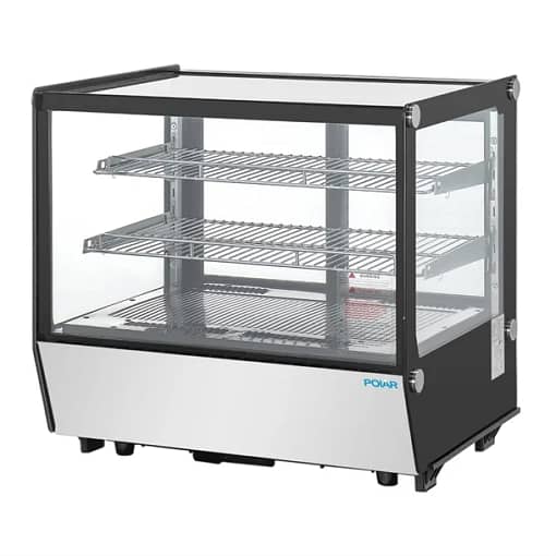 Polar G-Series 120L Counter Display Fridge – Square Glass Commercial Merchandiser