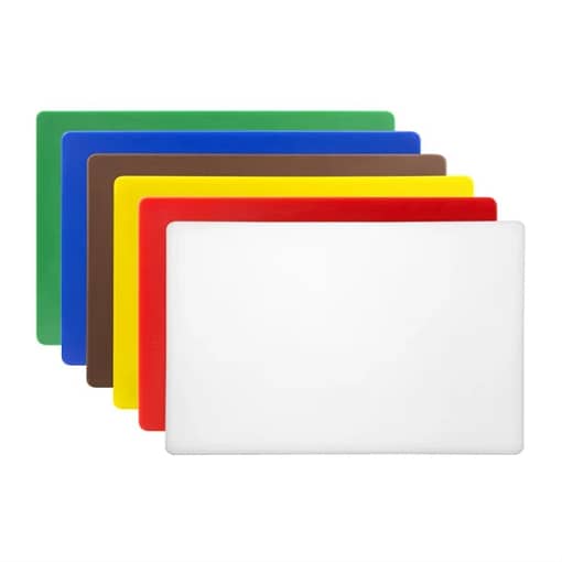 Hygiplas S677 Thick Colour Coded Chopping Board Set – 6 Boards