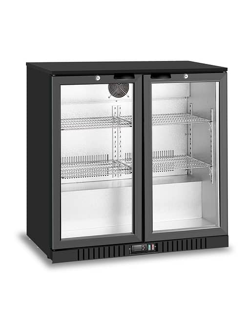 Atosa BB-208HEC Double Glass Door Compact Back Bar Fridge