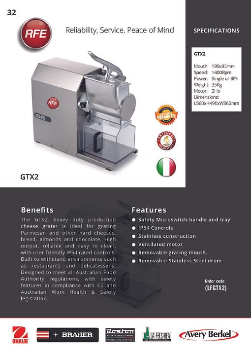 RFE Australia GTX2 Heavy Duty Cheese Grater