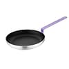 Hygiplas HT969 aluminium non-stick frying pan with Teflon Platinum Plus coating, 280 mm, purple handle – front view, Australia