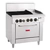 Thor 4 Burner Natural Gas Oven Range with Griddle Plate - Commercial Kitchen Appliance