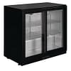 Polar GL010-A G-Series back bar cooler 900×520×850 mm with sliding double-glazed doors, LED lighting, 2–8°C – front view, Australia