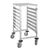 Vogue GG498 stainless steel gastronorm racking trolley 7 level, GN compatible – Australia