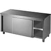 Modular Systems DTHT6-1200-H stainless kitchen tidy workbench cabinet with sliding doors, 1200×600×900mm – Australia