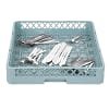 Vogue K910 dishwasher rack for cutlery, polypropylene, 500 × 500mm – top view, Australia