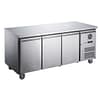 FED-X XUB6C18S3V Three Door Stainless Steel Bench Fridge with 339L Capacity
