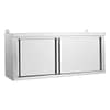 FED WC-1500 stainless steel wall cabinet, 1500mm wide, with middle shelf – front view, Australia