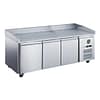 FED-X XPZ3600TN Three Door Saladette Fridge with 580L Capacity & Fan-Forced Cooling