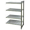 FED PCA18/48 poly-coated coolroom shelving add-on kit, 1220x455x1800mm, antibacterial and rust-proof – Australia
