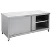 FED DTHT6-1500-H Stainless Steel Kitchen Tidy Workbench Cabinet with Doors