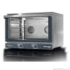 Tecnodom TDE-4B convection oven, 4 trays 600×400mm, stainless steel, compact design – front view, Australia