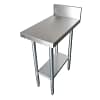 Kitchen Knock stainless steel work bench with splashback & undershelf 300×800×900+150mm SKU 631098