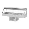 Woodson WR.CFS26 6 bay cold food display with straight glass