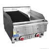 Gasmax JUS-TRGH60LPG 600mm LPG benchtop combo grill and griddle, stainless steel, commercial gas cooking Australia