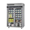Turbo Air KF45-2G(HC) 1215L upright display freezer with 2 glass doors, stainless steel finish, LED lighting – Australia