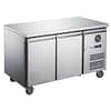 Used FED-X Stainless Steel Two Door Bench Fridge - Repaired