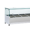 Anvil VRX1500 Refrigerated Glass Ingredient Unit with 6 GN Pan Capacity – 1500mm Wide