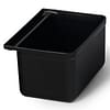 Kitchen Knock 082480 black waste container 332×233×180 mm polypropylene compact bin – front view, Australia