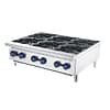 CookRite ATHP-36-6-NG 6-burner benchtop gas cooktop 910mm, stainless steel, 138 MJ/h, flame failure safety, Australia