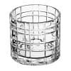 Olympia HZ332 geo glass tealight holders 6 pack clear ridged glass 64×57mm commercial table centrepiece Australia