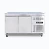 Bromic UBC1360SD-NR underbench fridge, 2 solid doors, stainless steel, 1360mm wide, 282L capacity, Australia.