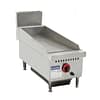 Gasmax GG-12 single burner natural gas griddle top with 22mm steel plate, stainless steel body – front view, Australia