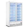 Thermaster LG-1000GBM double door supermarket fridge, 1000L, glass doors, LED lights, stainless build – Australia