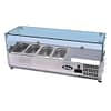 Atosa ESL3880 countertop salad bar with sneeze guard and Dixell controller 1205mm