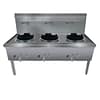 Gasmax WW-3L triple LPG wok burner with stainless steel deck