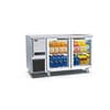 Thermaster TL1500TNG glass door stainless steel workbench fridge, 345L, 1500mm, fan-forced cooling – front view, Australia
