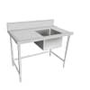 Kitchen Knock Stainless Steel Single Sink Bench – Left Inlet
