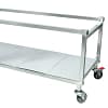 Woodson W.TRA26 stainless steel trolley for 6 module displays