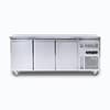 Bromic UBF1795SD-NR under bench freezer, 417L, 3 solid doors, stainless steel, fan-forced cooling – front view, Australia
