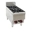 Gasmax JUS-TR-2BLPG 2 Burner LPG Cooktop, Stainless Steel, Splashback, 47MJ/h