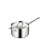 Kitchen Knock 401475 12.7L stainless steel sauce pot with lid, triple base, induction and gas compatible – front view, Australia