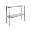 FED WBO2-1800 stainless steel double tier workbench overshelf 1800mm, 304 grade, commercial kitchen – Australia