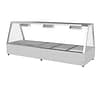 Woodson W.HFSS25 hot food display 5 module 1680mm – infrared lamps – commercial bain marie Australia
